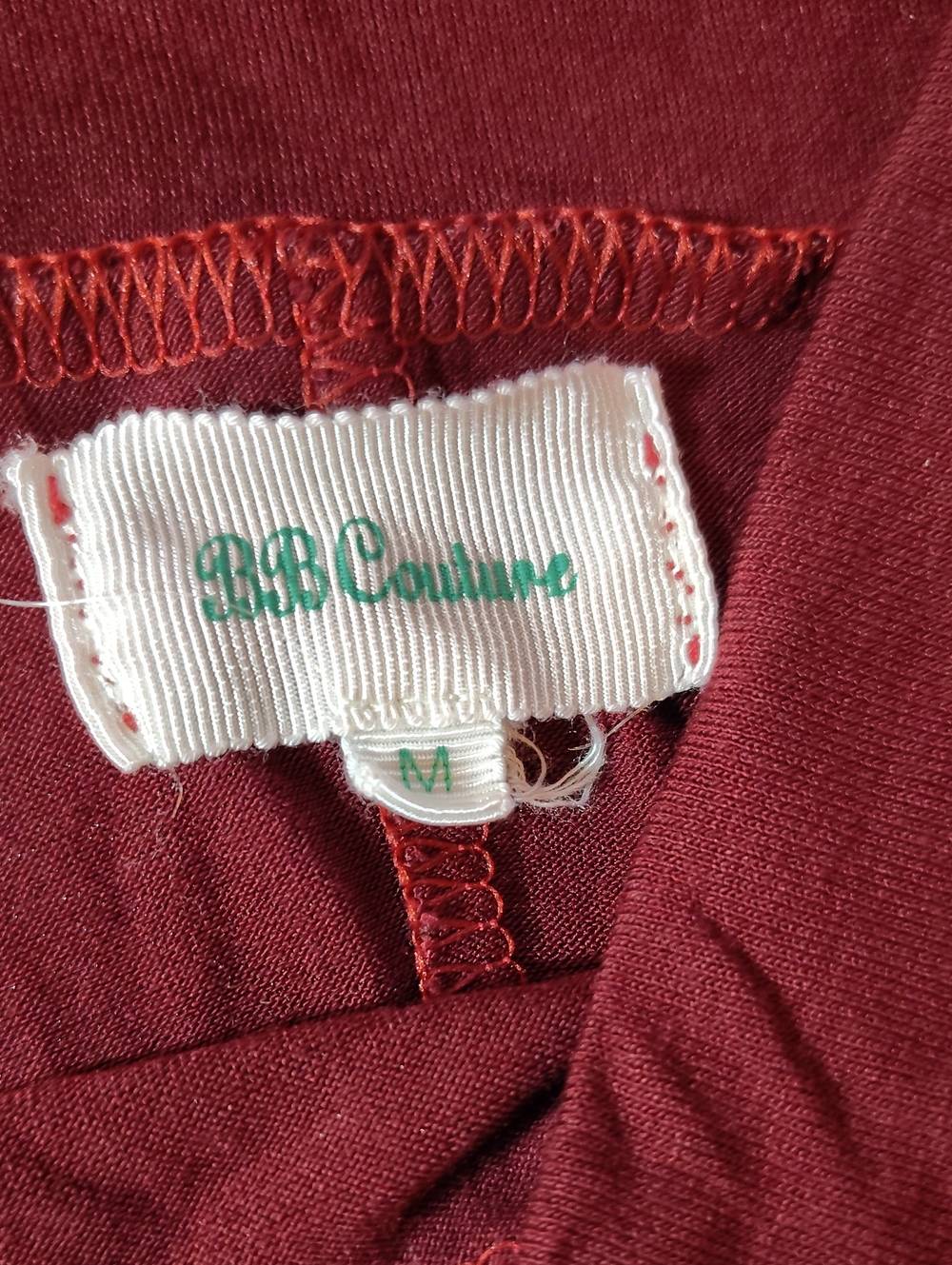 B.B. Couture Women's burgundy high-low maxi skirt